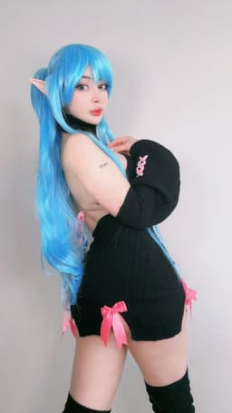 Bowknot Cosplay Sweater Kostuum - 3-delig Premium Sweater voor Lingerie — thumbnail 2