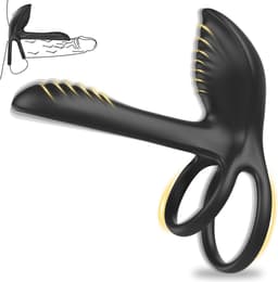 Daity Cockring Vibrerend voor Mannen – 10 Vibratiestanden met Afstandsbediening – Langer Volhouden & Ejaculatie Vertragen – Seksspeeltje voor Mannen – Zwart — thumbnail 1