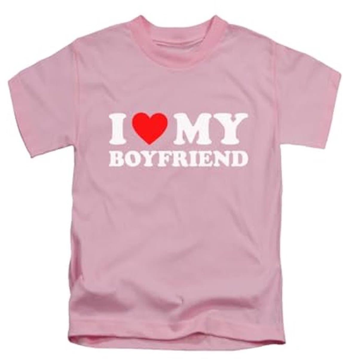 Leuke Unisex T-Shirt "I Love My Boyfriend" voor Degenen die van Humor Houden — afbeelding 1
