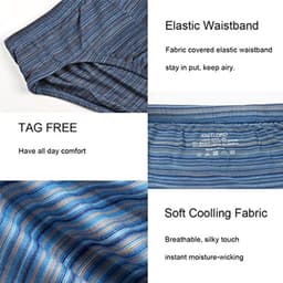 Gestreepte Bamboe Boxershorts voor Heren - 5 Stuks, Ultrazacht en Ademend Ondergoed — thumbnail 7