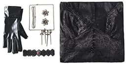 Vampire Madam Gothic Kostuum met Kap voor Dames - Cosplay Outfit voor Halloween en Carnaval — thumbnail 5