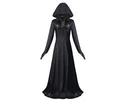 Vampire Madam Gothic Kostuum met Kap voor Dames - Cosplay Outfit voor Halloween en Carnaval
