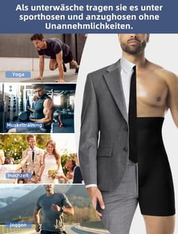 Heren Shapewear Boxershorts met Hoge Taille - Naadloos Compressieshorts voor Buikcontrole en Billenlifting — thumbnail 5