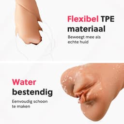 Jespro Realistische Latina Pocket Pussy - Kunstvagina - Sex Toys voor Mannen - Masturbator - Blowjob Simulator - Nep Vagina - Voor Heren - Stroker - Seksspeeltjes - Erotiek - Zelf aftrekken — thumbnail 4