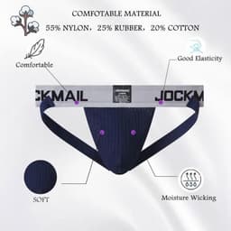 Heren Jockstrap Athletic Supporter Ondergoed Sport Jock Strap Slip — thumbnail 5