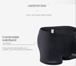 Comfortabele Boxershort voor Heren in IJs-Zijde met Ruime Taille en Cupje, Beschikbaar in Maten S-XL — thumbnail 5