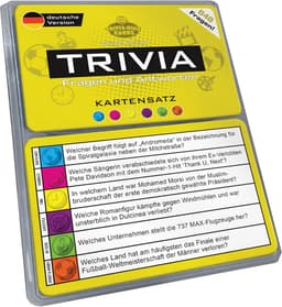 Trivia kaartenset: 648 vragen in 6 categorieën - Reisvriendelijke quiz voor 2-6 spelers | Geel — thumbnail 1