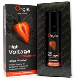Orgie - High Voltage Strawberry Liquid Vibrator – Stimulerende Gel met Aardbeiensmaak — thumbnail 4
