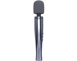 Dynamite Grey Wandvibrator - Clitoris Stimulator - Krachtig Massageapparaat - 13 Standen - 6 Snelheden - 7 Patronen - Flexibele Kop - Zacht Siliconen - Waterdicht IPX7 - Oplaadbaar - Seksspeeltje - Voor Vrouwen - Reisadapters - Grijs - MyMagicWand — thumbnail 1