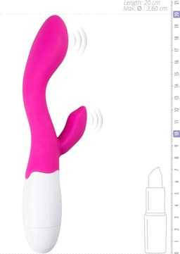 EasyToys - Lily Vibrator - G-Spot Vibrator - Met 2 Motoren - Vibrator - Sex Toys voor Vrouwen - Vibrators - 10 Verschillende Vibratiestanden - Clitoris Stimulator - Roze — thumbnail 3