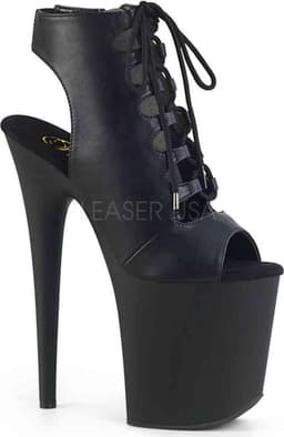 Pleaser - FLAMINGO-800-20 Plateau Laarzen, Paaldans schoenen - Paaldans schoenen - 37 Shoes - Zwart — thumbnail 1
