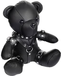 Rimba - Zwart Lederen BDSM Teddybeer — thumbnail 7