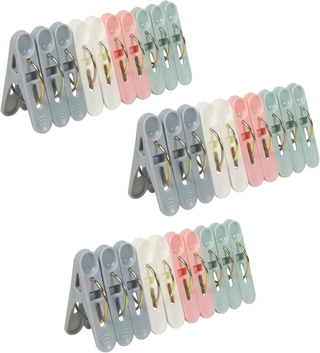 Kleurige Antislip Wasclips met Duurzame Grip - Set van 50 — afbeelding 1