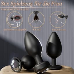 Lzwintrading - Buttplug Vibrator met APP Control - Vibrators voor Vrouwen & Mannen - Prostaat Stimulator - 3-Delige Siliconen Set - Butt Plug met 9 Vibratie Standen - Sex Toys voor Koppels - Anale Speeltjes - Vibrerende Buttplug - Anaal Dildo — thumbnail 8