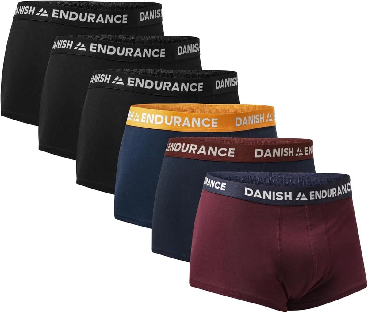Heren Katoenen Boxershorts met Lage Taille en Elastische Band - 6 Stuks — afbeelding 1