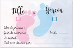 20 Gender Reveal Voorspellingskaarten voor Babyshower - Animatie & Spel — thumbnail 1