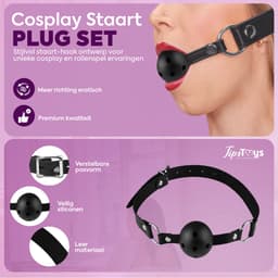 TipsToys® Bondage Set Beginners Compleet – Bondageset met handboeien, blinddoek, zweep en touw - BDSM starter set voor Koppels – – zachte verstelbare handboeien – erotisch speelgoed set — thumbnail 5