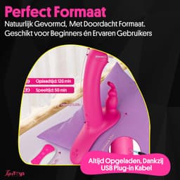 TipsToys® 3-in 1 Vibrerende Strapon - Dildo met Afstandsbediening, Verstelbaar Voorbind Harnas en Schelp - Stimulator Prostaat, Clitoris en G spot - Pegging Vibrator Anaal - Seksspeeltjes voor Koppels,- Vrouwen en Mannen - Beginner Sex Toys - Remote — thumbnail 5