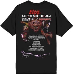 Unisex T-Shirt met Dead By Daylight Killer Realm Print - Zwart T-shirt — thumbnail 4