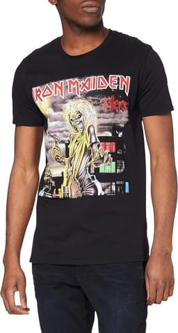 Iron Maiden Killers Cover T-Shirt voor Heren - Collector's Editie - Zwart - XXL — thumbnail 1