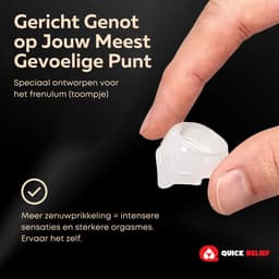 Quick Relief Frenulum Teaser™ - Eikel Sleeve - Set van 4 eikel sleeves - Voorhuid corrector - Eikelring - Klaarkomen uitstellen — thumbnail 3