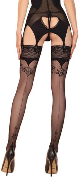 Ballerina - Fantasy Hold Ups - Kousen (20 denier) - Zwart — thumbnail 7