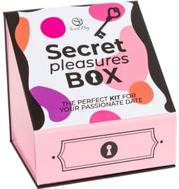 Secret Play - Pleasures Box For Couples: Dice + Vibrating Bullet + Feather Pen — thumbnail 1