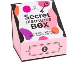 Secret Play - Pleasures Box For Couples: Dice + Vibrating Bullet + Feather Pen
