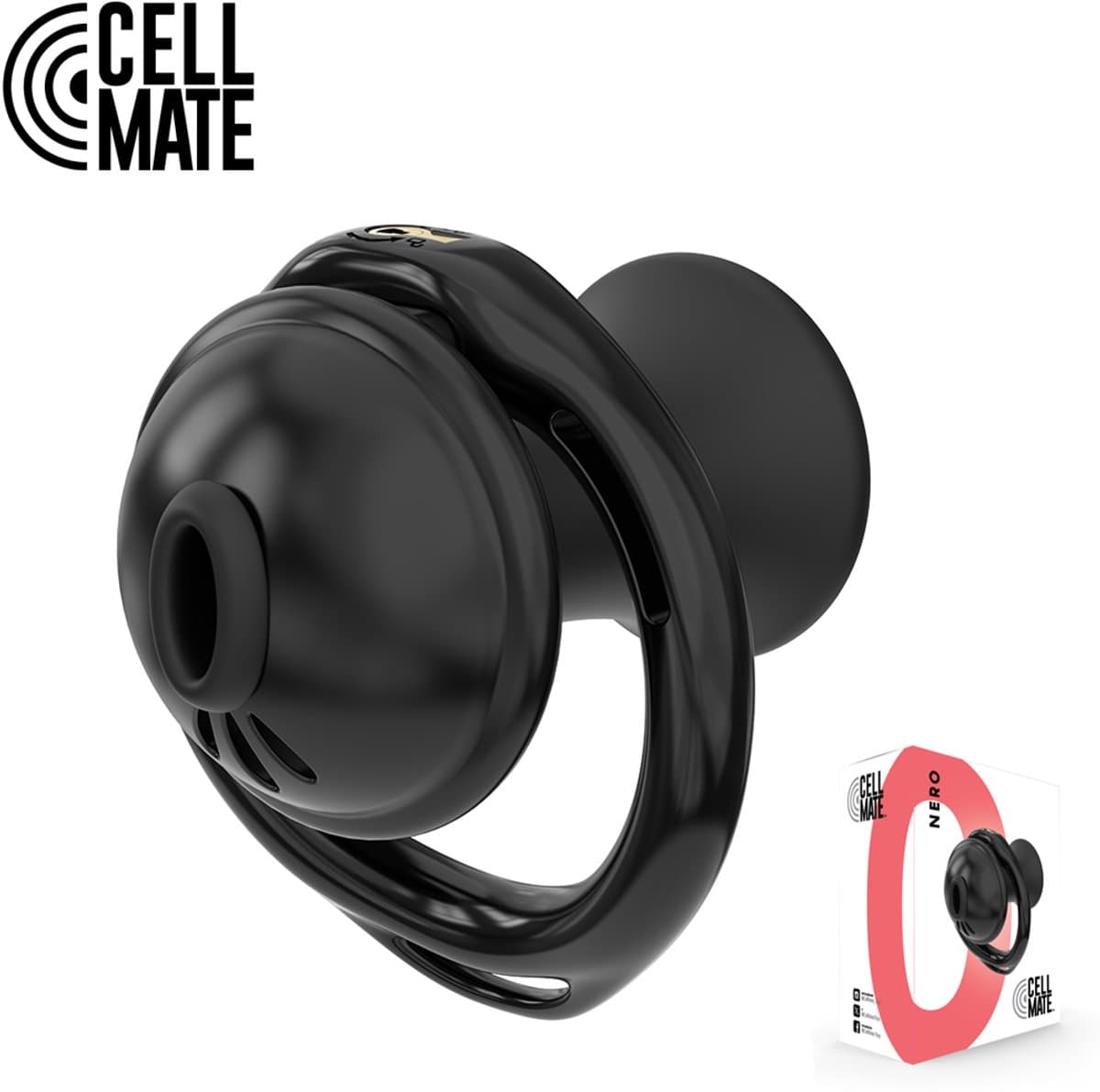 Cellmate - Nero - The Cock Oppressor - Zwart - Discreet ontwerp — afbeelding 1