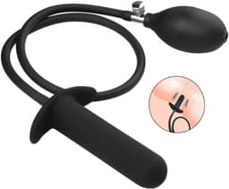 Oneay Opblaasbare siliconen anaalplug met rek- en expansiefunctie, stimulatiepomp en ventiel. Veilige siliconen anaalpomp voor mannen, vrouwen en beginners — thumbnail 3
