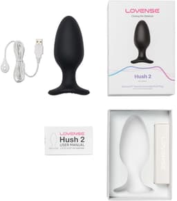 Lovense - Hush 2 Vibrerende Buttplug Met App - Zwart — thumbnail 19