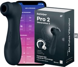 Satisfyer, vibrator, drukgolfvibrator, 'Pro 2 Generation 3 Connect App', 16,5 cm, Liquid Air-technologie, incl. extra opzetstuk, 2 apart regelbare motoren, app-gestuurd — thumbnail 13