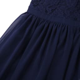 Elegante Meisjesjurk Halter Hoge Taille A-lijn voor Feest Bruiloft of Bruidsmeisje — thumbnail 2