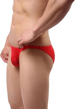 Heren Tanga Slip Ademend Zijdeachtig Ondergoed Effen Kleur — thumbnail 4