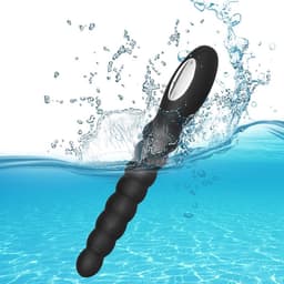 Daity Vibrerende anale kralen en butt plug voor beginners – Oplaadbare siliconen kogelvibrator, waterdicht, G-punt en prostaatstimulator voor mannen, vrouwen en stellen — thumbnail 3
