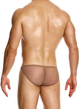 MODUS VIVENDI Mesh Through Low Cut Brief Skin - MAAT S - Erotisch Heren Ondergoed - Slip voor Man - Sexy mannen Slip — thumbnail 3