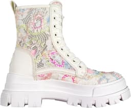 Dames Veterschoenen - Plateau Laarzen - Dagelijks Gebruik - Hoge Plateauzool - 6.7cm Hak 14cm Schacht — thumbnail 3