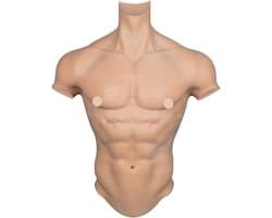 Realistisch Siliconen Spierpak Borst voor Heren - Ideaal voor Cosplay en Halloween