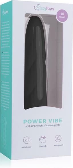 EasyToys - Gedraaide Siliconen Vibrator - Waterproof - 19,3 cm - Vibrators voor Vrouwen en Mannen - Sex Toys voor Vrouwen - Vibrators - Clitoris Stimulator - Zwart — thumbnail 8