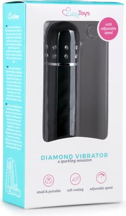 Easytoys Mini Vibrator Gedraaid - Zwart — thumbnail 2