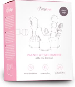 EasyToys - Wand Collection - Opzetstuk met Masturbator - Transparant — thumbnail 2