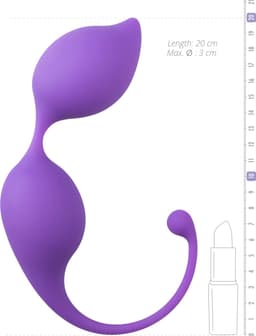 Ronde kegel balletjes - paars — thumbnail 4
