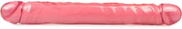 Doc Johnson Crystal Jellies dubbele dildo Jr. Double Dong roze - 30,23 cm — thumbnail 7