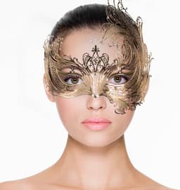 EasyToys - Open Venetiaans Masker - Goudkleurig — thumbnail 2