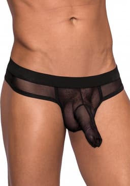 Male Power Hose String black S/M — thumbnail 1