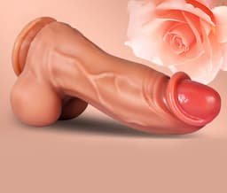 IntiMate® Colossus Monster XXL Stotende Dildo met Zuignap - Met Afstandsbediening - Stoot & Vibratie Functies - Monster Dildo voor Vrouwen - Realistische Textuur Monster Dildo - Discrete Verpakking — thumbnail 4