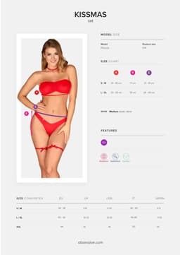 Kissmas 5-Delige Lingerie Set maat S/M — thumbnail 9