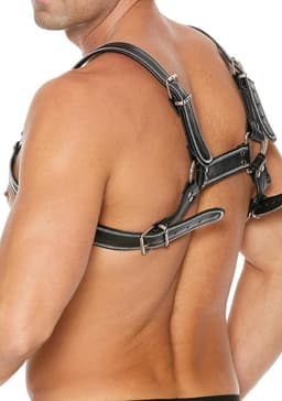 Shots - Ouch! Z Series Borst Bulldog Harnas - L/XL black L/XL — thumbnail 5