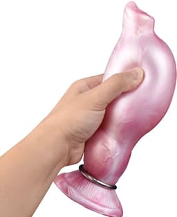 Kiotos Monstar - Breezefury - Opblaasbare Dildo - Roze/Wit — thumbnail 3