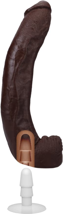 Dredd Realistic Ultraskyn Dildo 13.5 / 34 Cm Chocolate — thumbnail 1